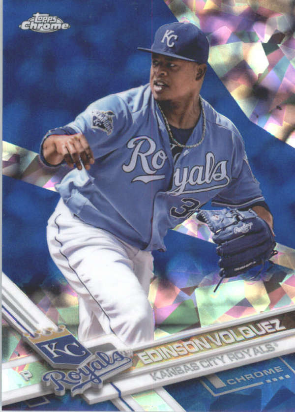 EDINSON VOLQUEZ 2017 TOPPS CHROME SAPPHIRE EDITION #111 ONLY 250 MADE