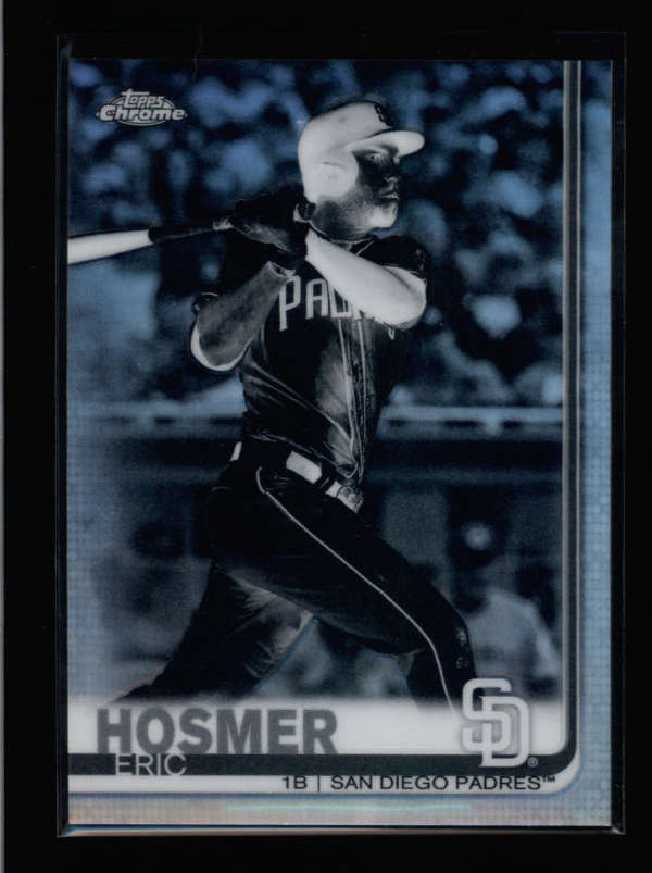 ERIC HOSMER 2019 TOPPS CHROME #174 REVERSE NEGATIVE REFRACTOR AX2614