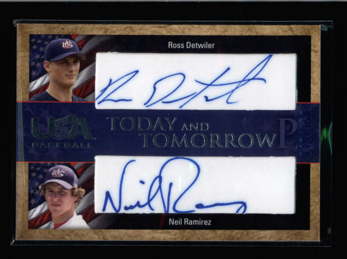 DETWILER / RAMIREZ  2007 USA BASEBALL TODAY AND TOMORROW DUAL AUTO #/150 AX3268