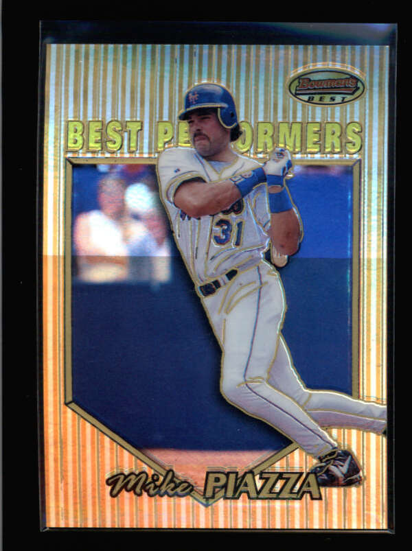 MIKE PIAZZA 1999 BOWMAN'S BEST #100 BEST PERFORMERS REFRACTOR #089/400 AY8521