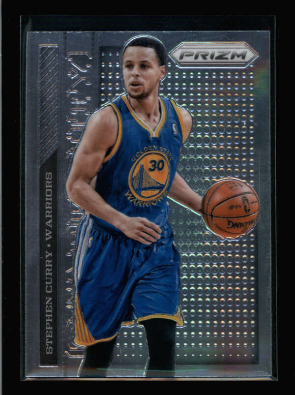 STEPHEN CURRY 2013/14  PANINI PRIZM #9 GUARD DUTY PARALLEL BA5360