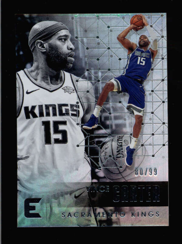 VINCE CARTER 2017/18 PANINI ESSENTIALS #77 SILVER PARALLEL #80/99 BC5640