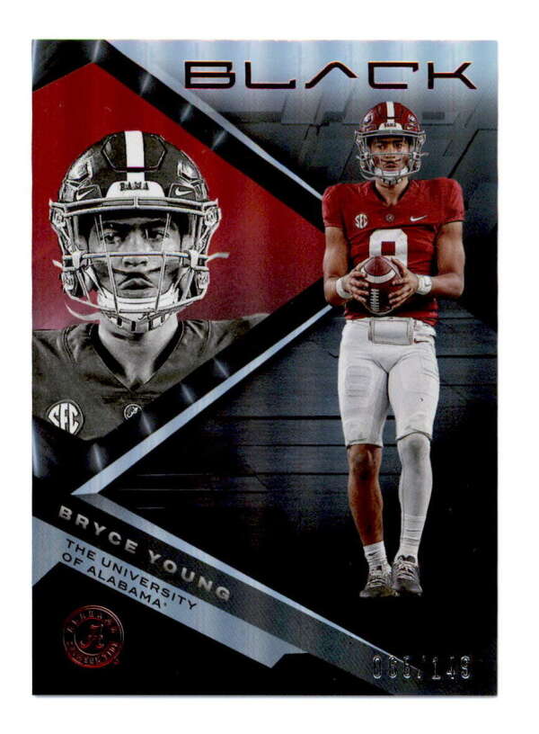 BRYCE YOUNG 2023 CHRONICLES BLACK DRAFT PICKS #1 ROOKIE RED #068/149 BD6465