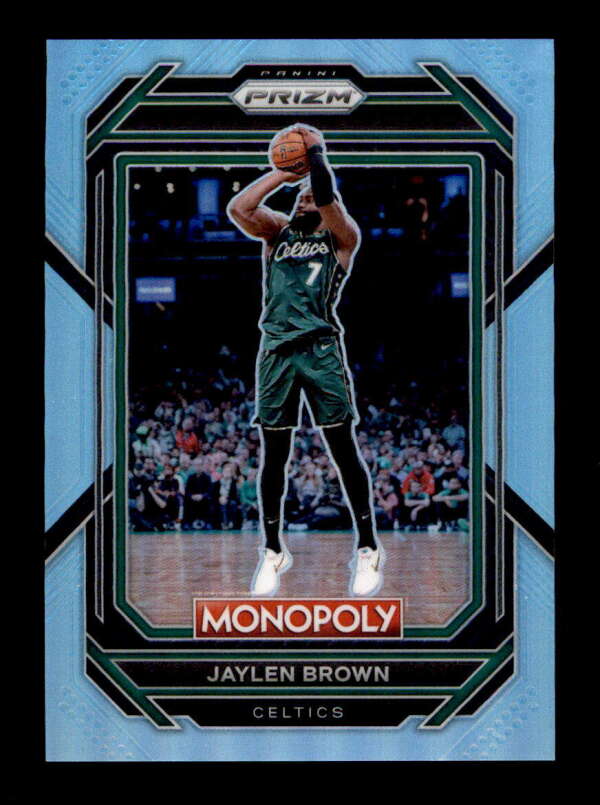 JAYLEN BROWN 2022/23 PANINI PRIZM #5 MONOPOLY LIGHT BLUE PRIZMS #072/199 BF1382