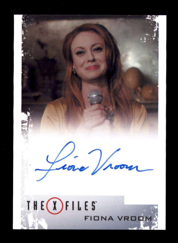 FIONA VROOM AS BARBARA BEAUMONT 2018 THE X FILES ON CARD AUTOGRAPH AUTO BF3835