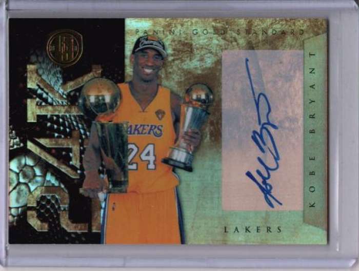 KOBE BRYANT 2010/11 PANINI GOLD STANDARD 24K LAKERS AUTOGRAPH AUTO #25 